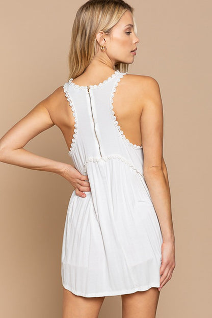 Sweet and Simple Babydoll Knit Tank Top