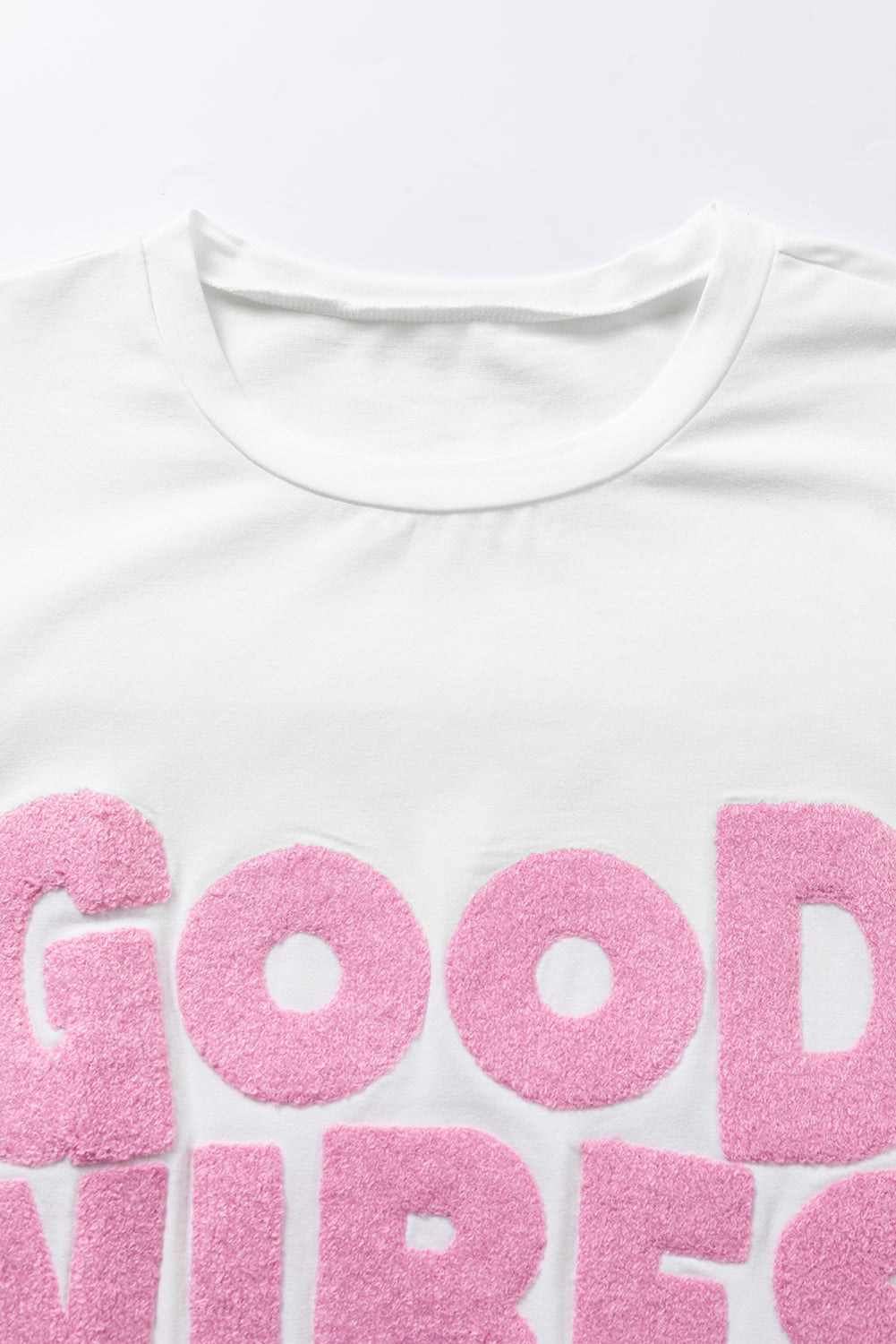 GOOD VIBES Round Neck Half Sleeve T-Shirt