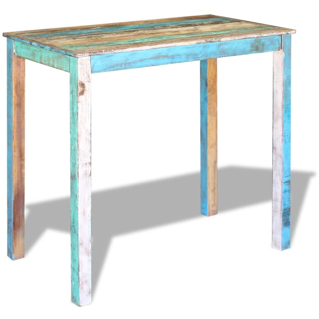 vidaXL Bar Table Solid Reclaimed Wood 45.3&quot;x23.6&quot;x42&quot;-1