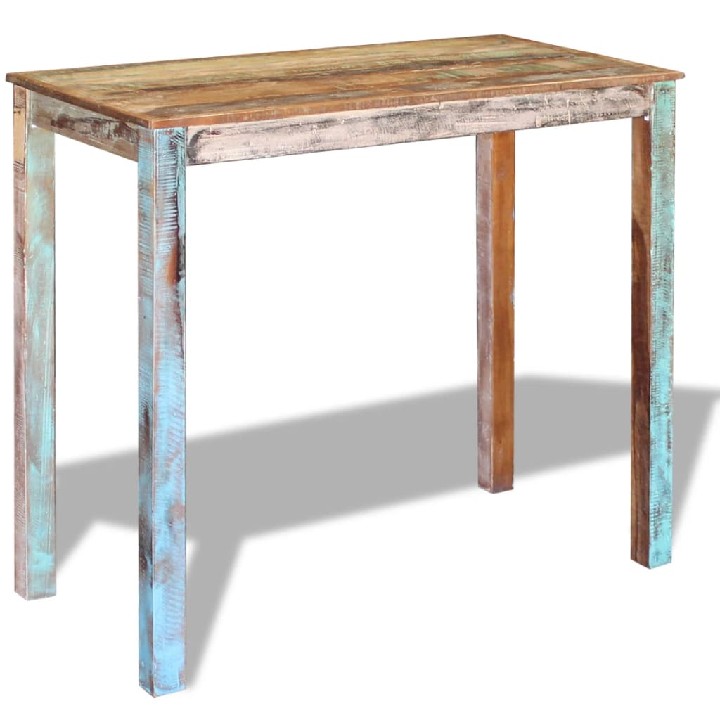 vidaXL Bar Table Solid Reclaimed Wood 45.3&quot;x23.6&quot;x42&quot;-3