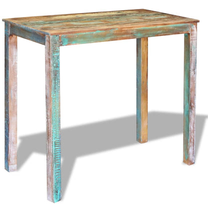 vidaXL Bar Table Solid Reclaimed Wood 45.3&quot;x23.6&quot;x42&quot;-4