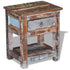 vidaXL Side Table with 1 Drawer Solid Reclaimed Wood 17"x13"x20"-0