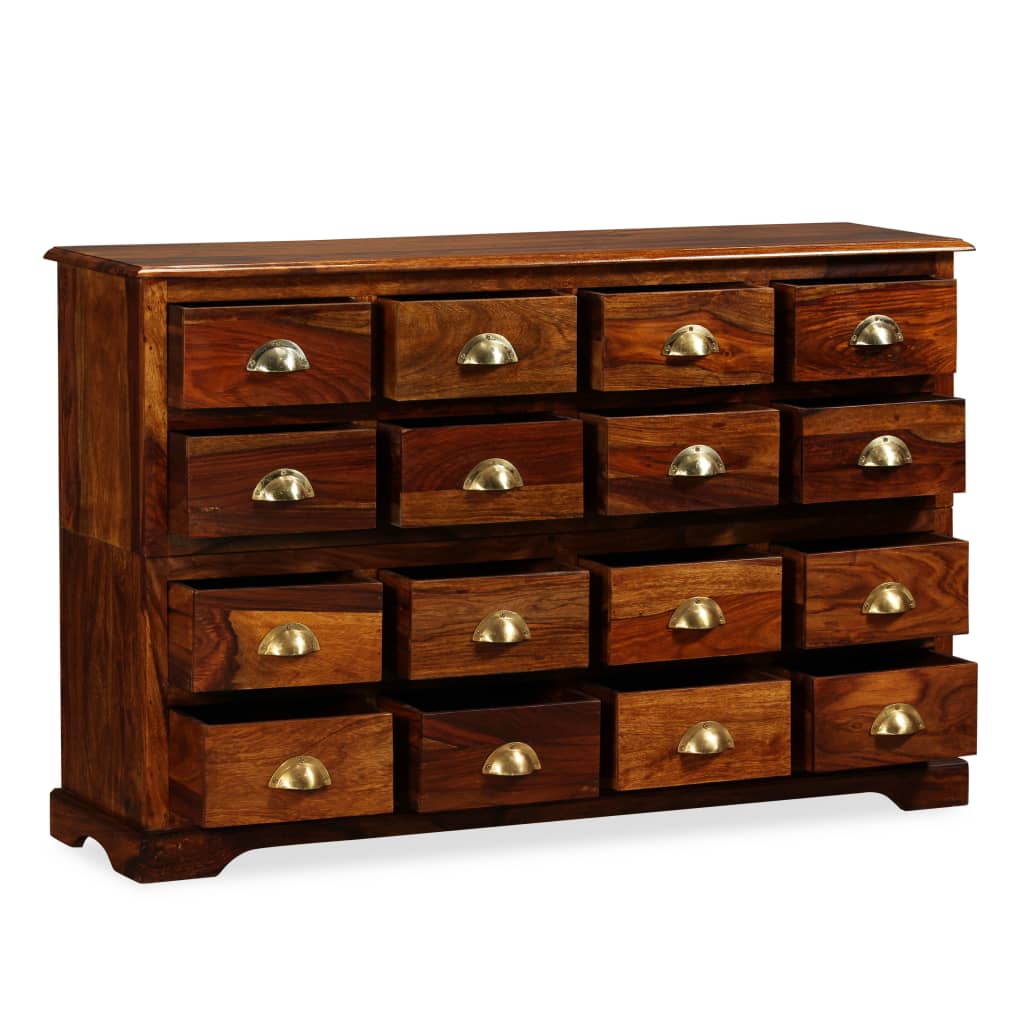 vidaXL Chest of Drawer 47.2&quot;x11.8&quot;x29.5&quot; Solid Sheesham Wood-2