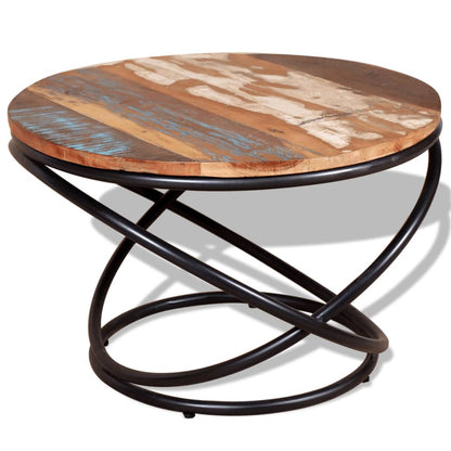 vidaXL Coffee Table Solid Reclaimed Wood 23.6&quot;x23.6&quot;x15.7&quot;-0