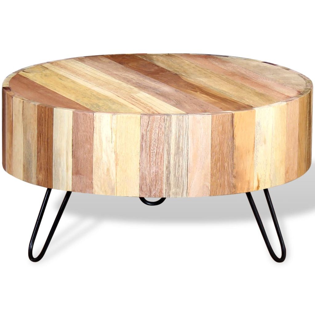 vidaXL Coffee Table Solid Reclaimed Wood-3