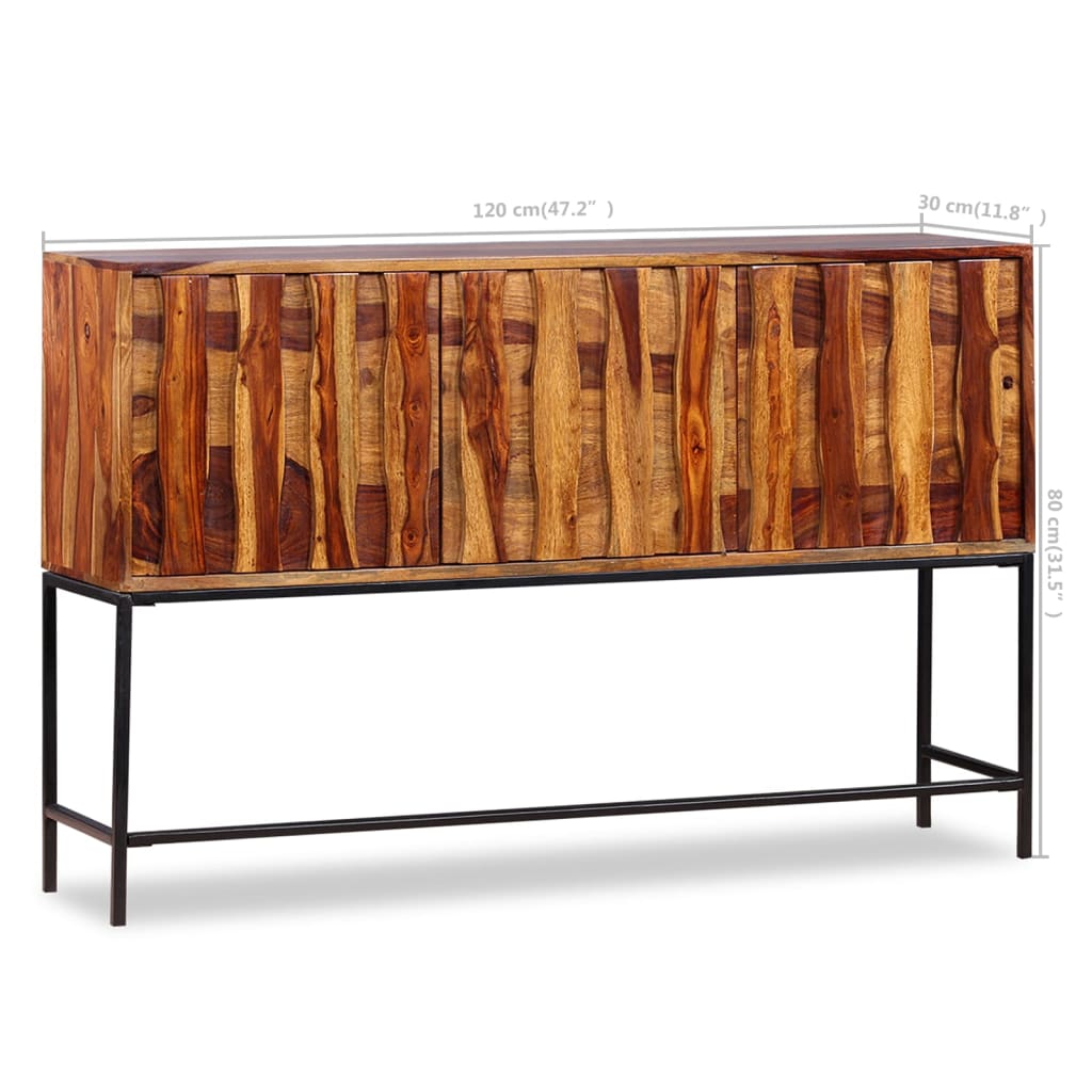 vidaXL Sideboard Solid Sheesham Wood 47.2&quot;x11.8&quot;x31.5&quot;-1