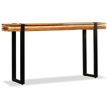 vidaXL Console Table Solid Reclaimed Wood Adjustable-3