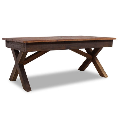 vidaXL Coffee Table Solid Reclaimed Wood 43.3&quot;x23.6&quot;x17.7&quot;-0