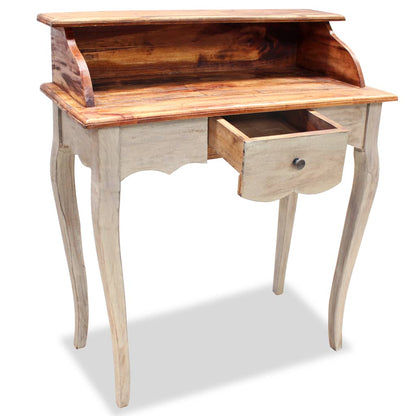 vidaXL Writing Desk Solid Reclaimed Wood 31.5&quot;x15.7&quot;x36.2&quot;-2