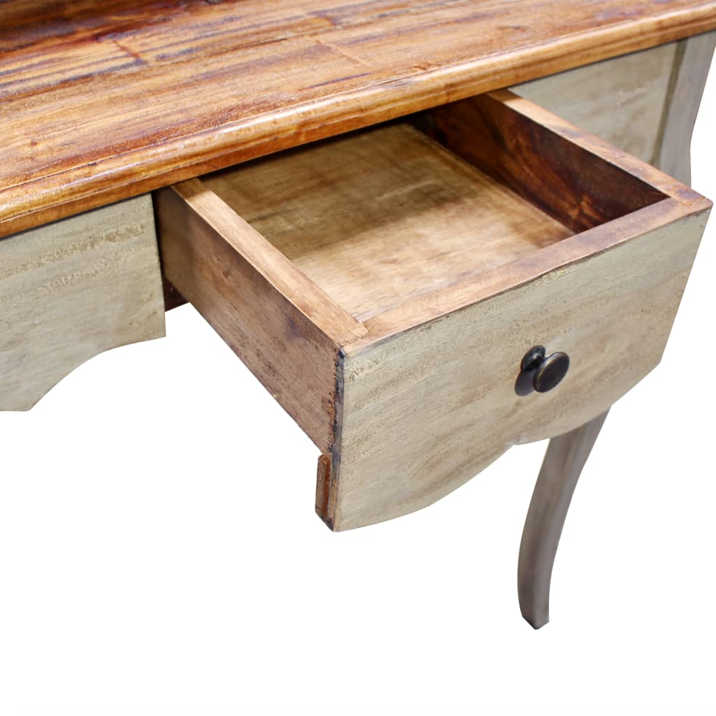 vidaXL Writing Desk Solid Reclaimed Wood 31.5&quot;x15.7&quot;x36.2&quot;-3