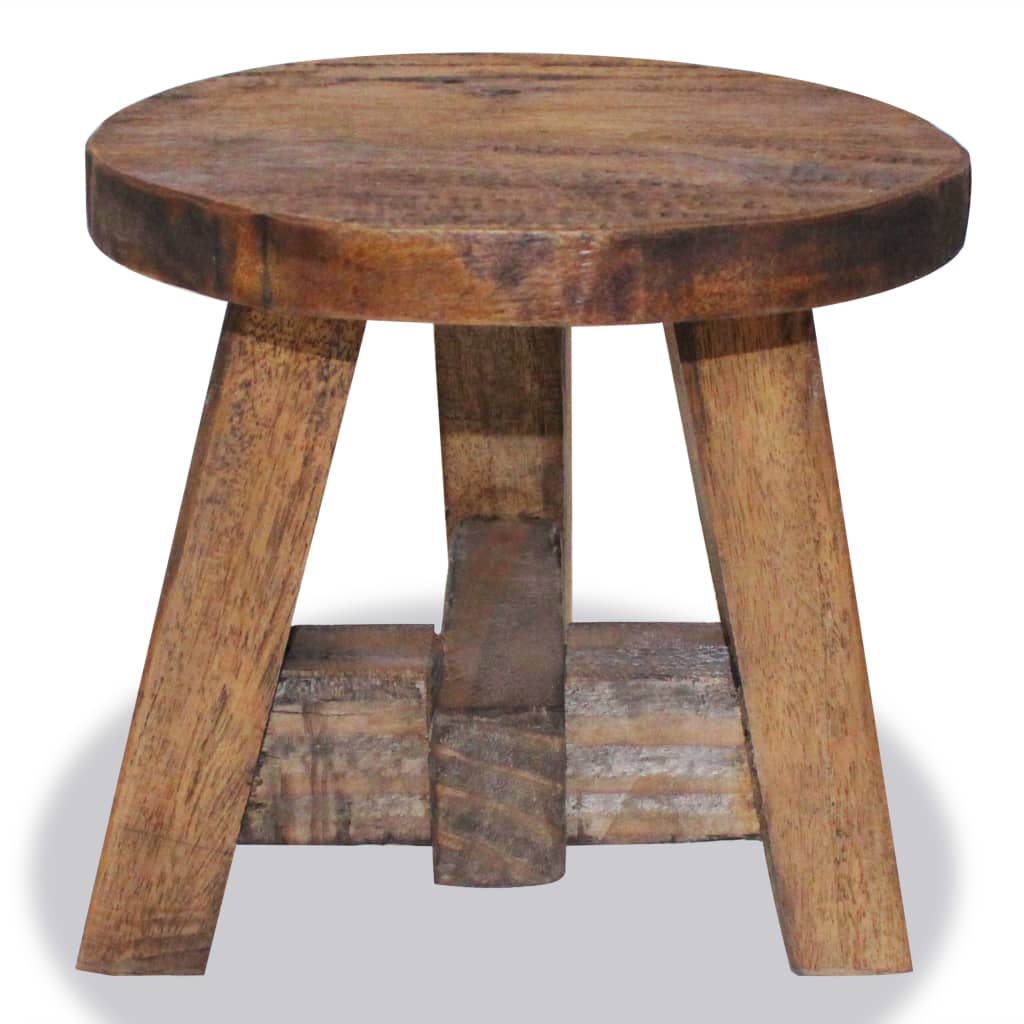 vidaXL Stool Solid Reclaimed Wood-1