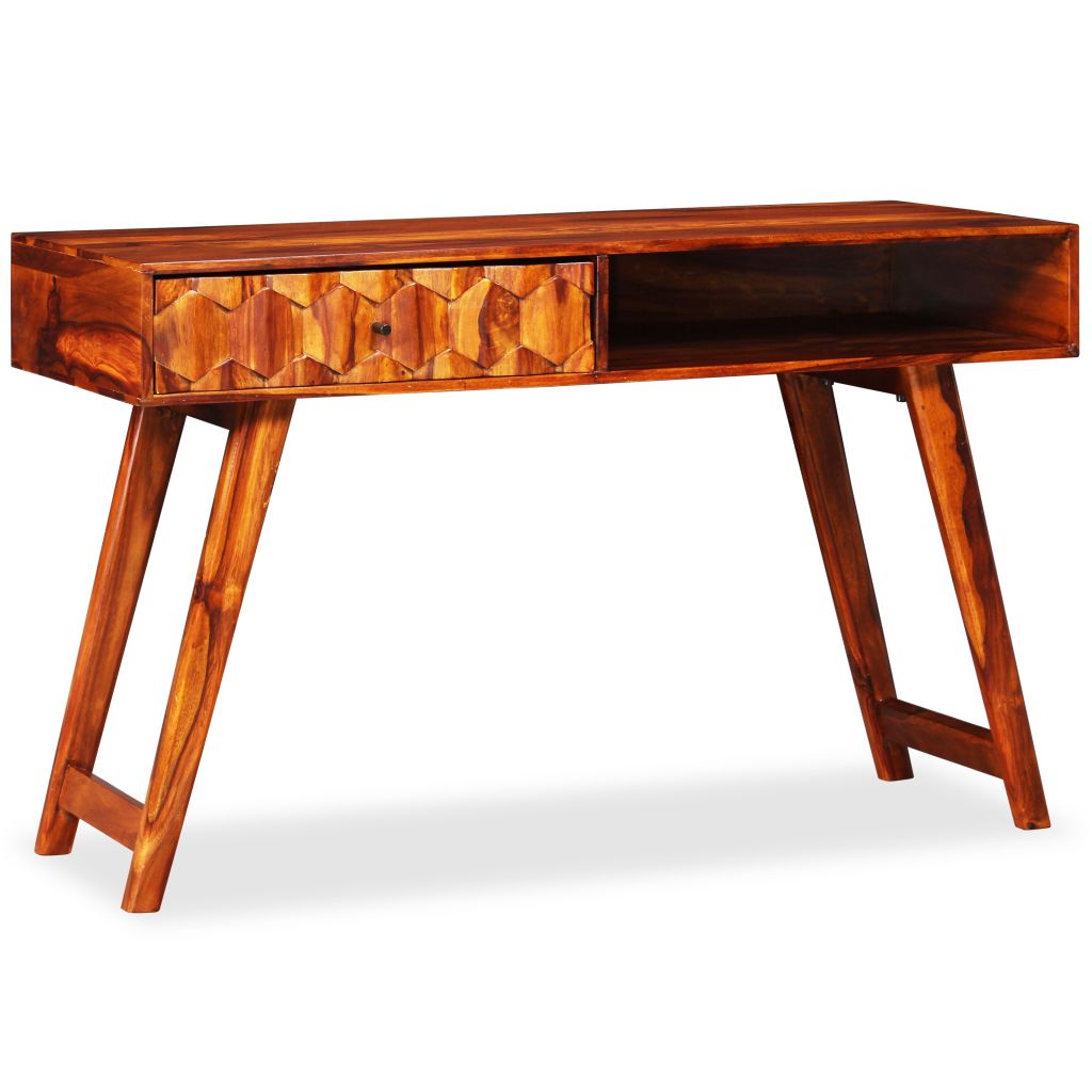 vidaXL Writing Table Solid Sheesham Wood 46.5&quot;x19.7&quot;x29.9&quot;-0