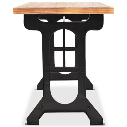 vidaXL Dining Table Solid Fir Wood Top 48&quot;x25.6&quot;x32.3&quot;-4