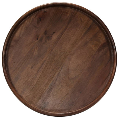 vidaXL Table Set 3 Pieces Solid Mango Wood and Steel-2