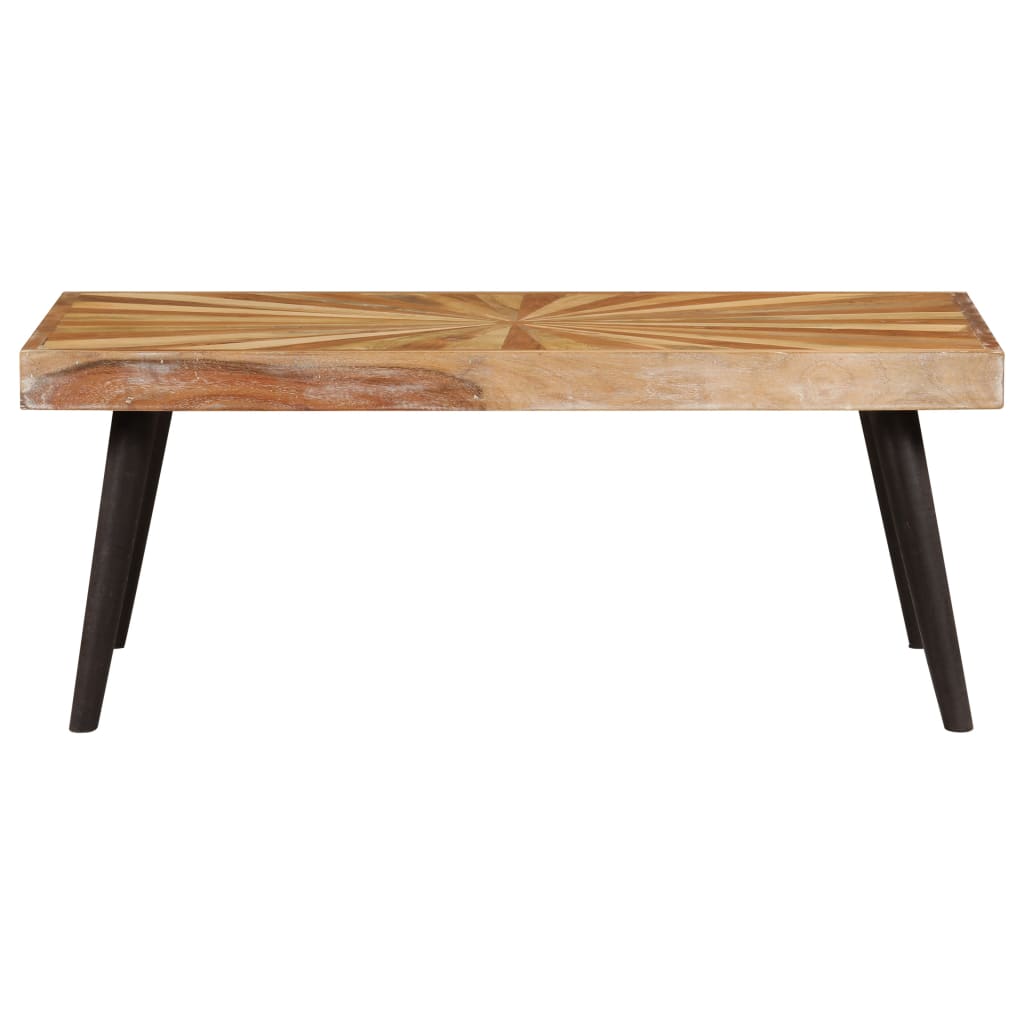 vidaXL Coffee Table Solid Mango Wood 35.4&quot;x21.7&quot;x14.2&quot;-1