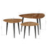 vidaXL Coffee Table Set 3 Pieces Solid Acacia Wood-0