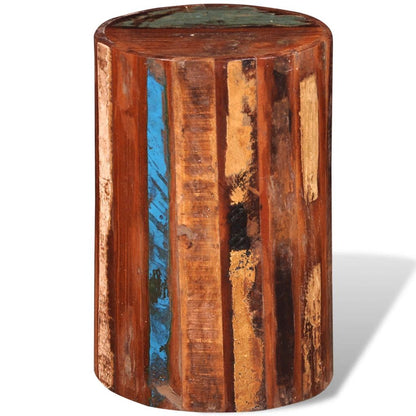 vidaXL Stool Solid Reclaimed Wood-0