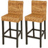 vidaXL Bar Stools 2 pcs Abaca-0