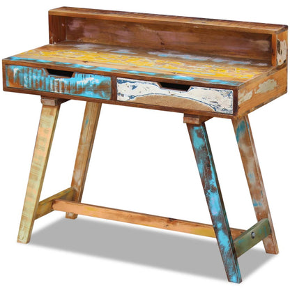 vidaXL Desk Solid Reclaimed Wood-4