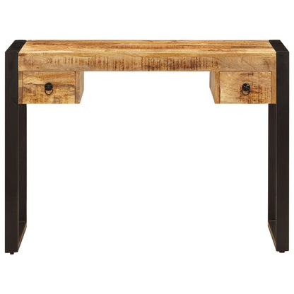 vidaXL Desk with 2 Drawers 43.3&quot;x19.7&quot;x30.3&quot; Solid Mango Wood-2