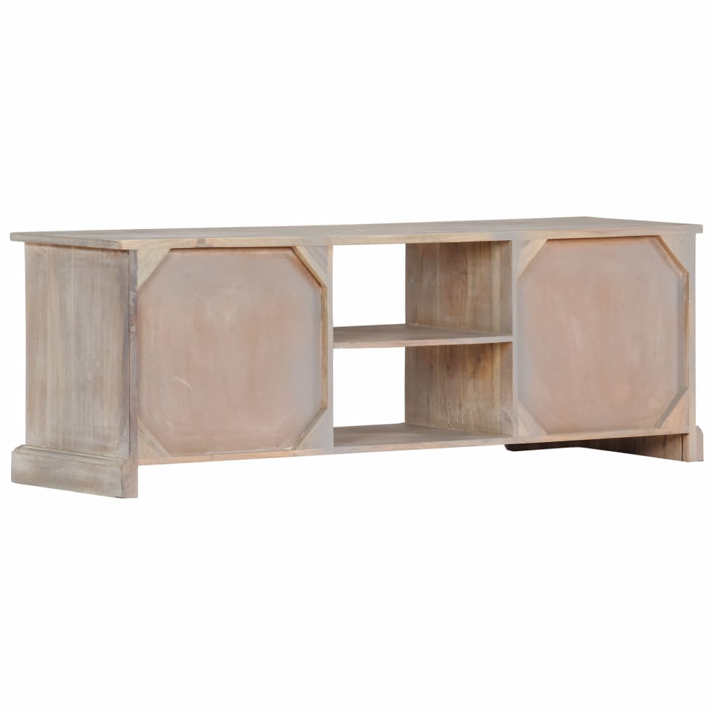 vidaXL TV Stand 47.2&quot;x11.8&quot;x15.7&quot; Solid Wood Acacia-4