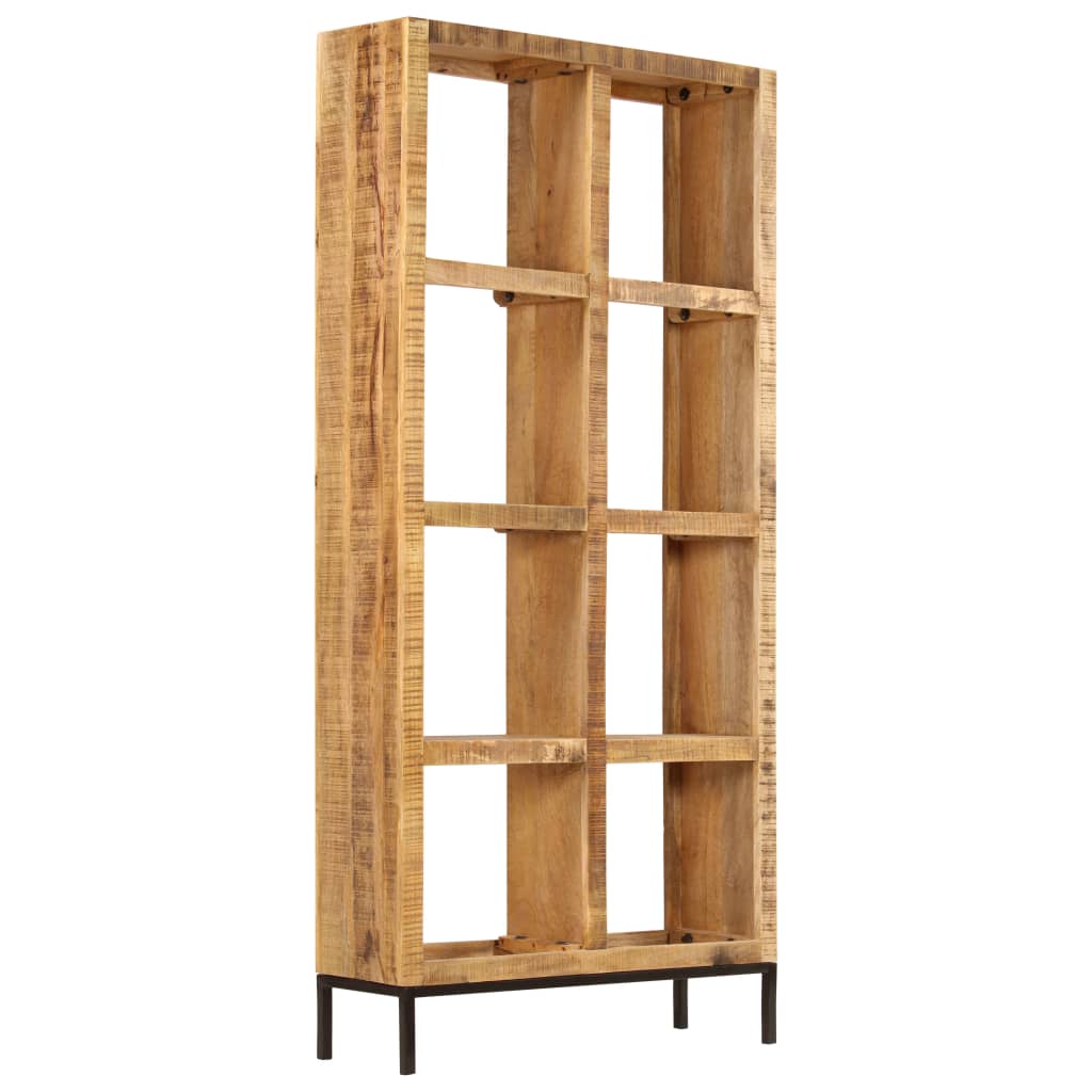 vidaXL Bookshelf 31.5&quot;x9.8&quot;x68.9&quot; Solid Mango Wood-3