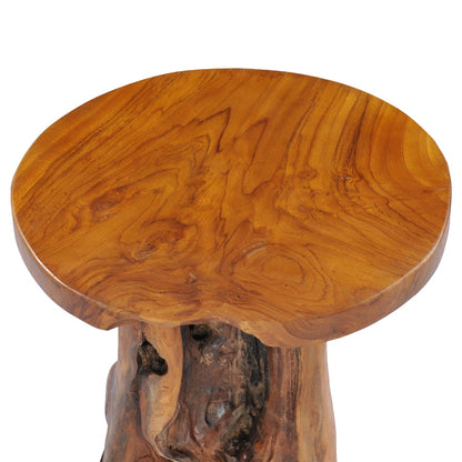 vidaXL Coffee Table 15.7&quot;x15.7&quot; Solid Teak Wood-1