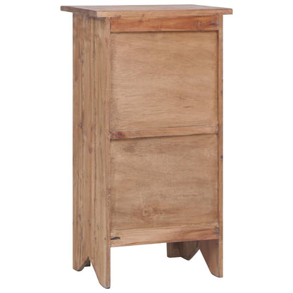 vidaXL Bedside Cabinet 16.9&quot;x12.2&quot;x31.5&quot; Solid Wood Mahogany-2