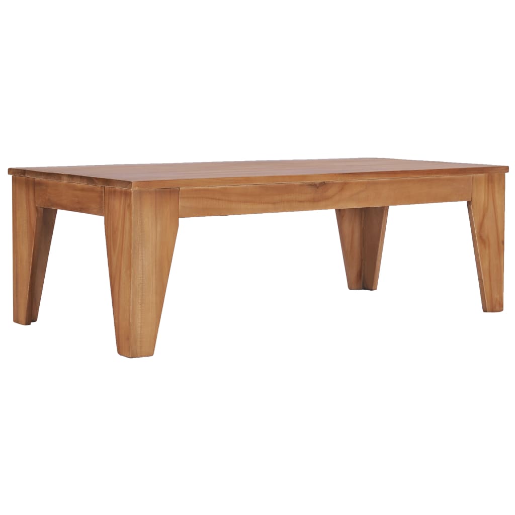 vidaXL Coffee Table 47.2&quot;x23.6&quot;x15.7&quot; Solid Teak Wood-0