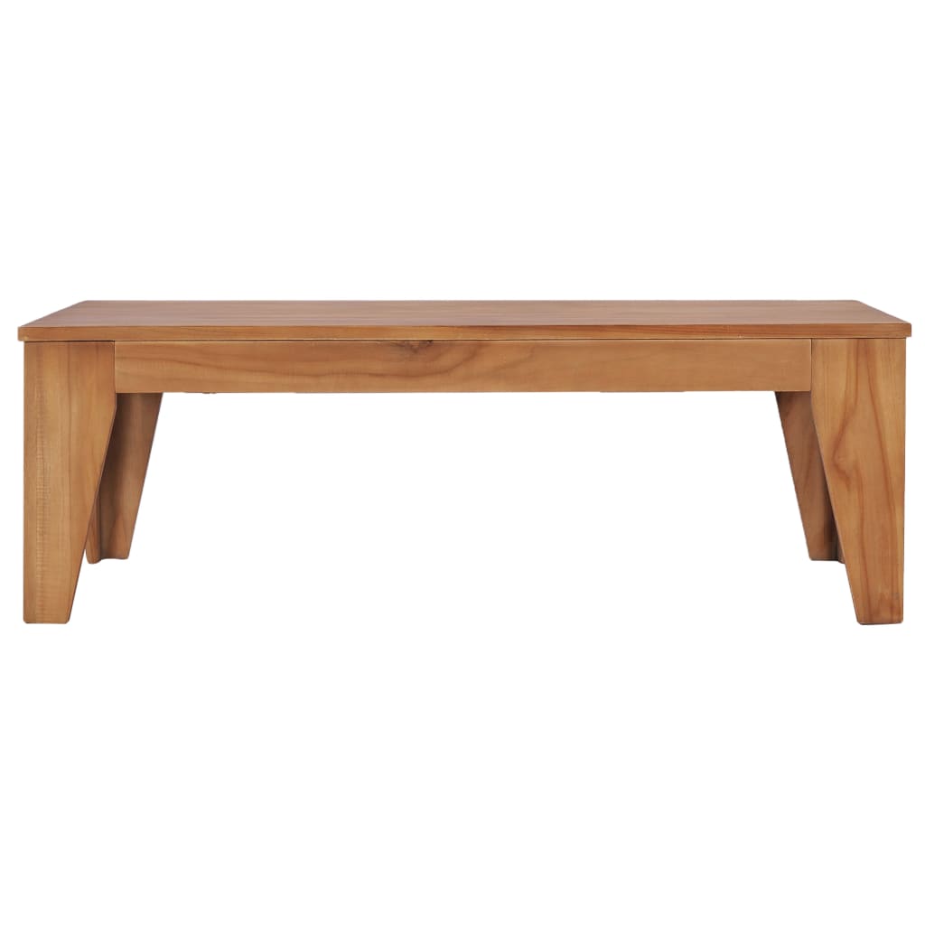 vidaXL Coffee Table 47.2&quot;x23.6&quot;x15.7&quot; Solid Teak Wood-1