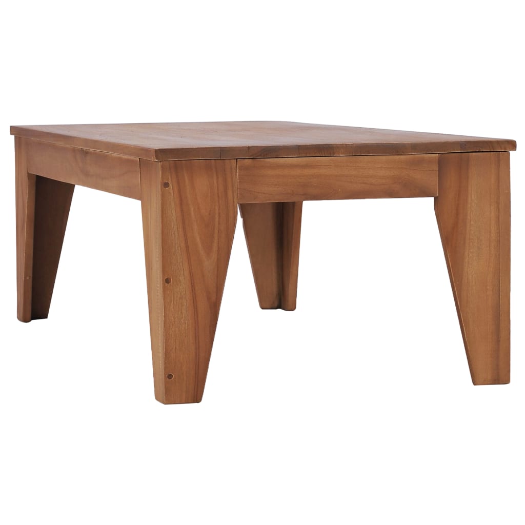 vidaXL Coffee Table 47.2&quot;x23.6&quot;x15.7&quot; Solid Teak Wood-2