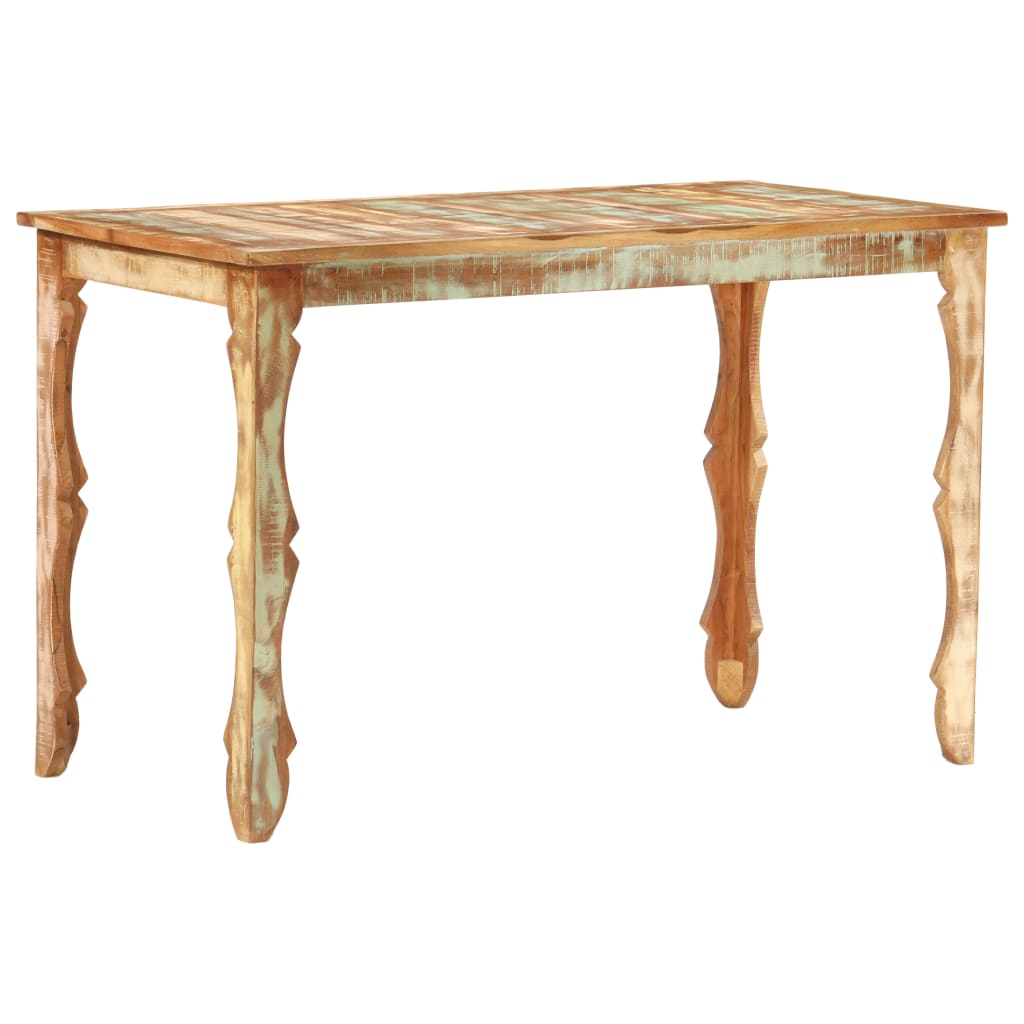 vidaXL Dining Table 47.2&quot;x23.6&quot;x29.9&quot; Solid Reclaimed Wood-0