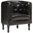 vidaXL Chair Tub Barrel Armchair for Living Room Bedroom Office Real Leather-7