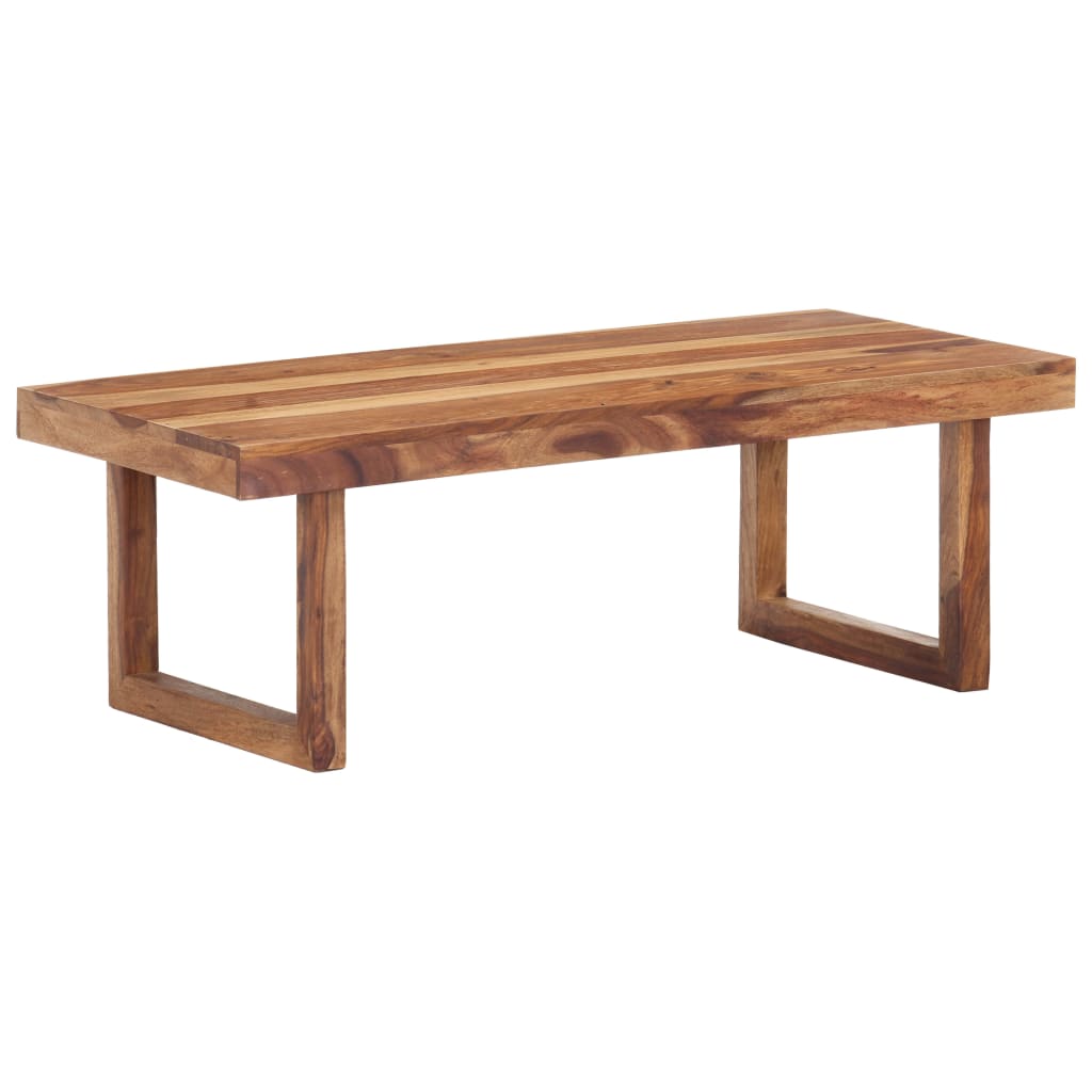 vidaXL Coffee Table 39.4&quot;x19.7&quot;x13.8&quot; Solid Sheesham Wood-5