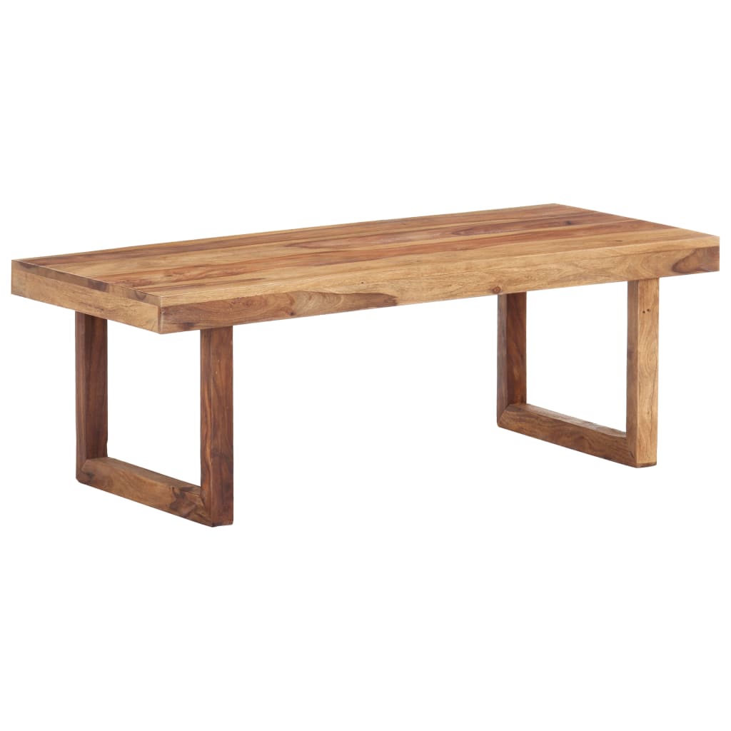 vidaXL Coffee Table 39.4&quot;x19.7&quot;x13.8&quot; Solid Sheesham Wood-6