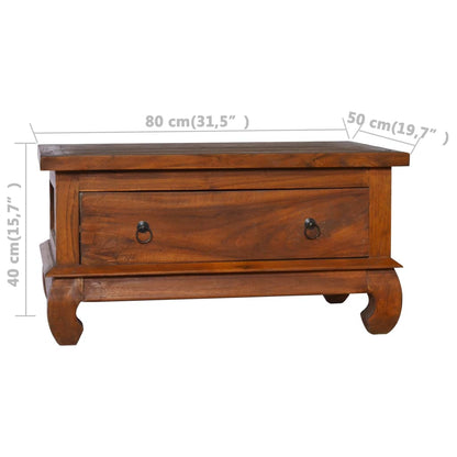 vidaXL Coffee Table End Table Accent Sofa Table Furniture Reclaimed Teak Wood-2