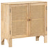 vidaXL Sideboard 31.5"x11.8"x28.7" Solid Mango Wood and Natural Cane-0