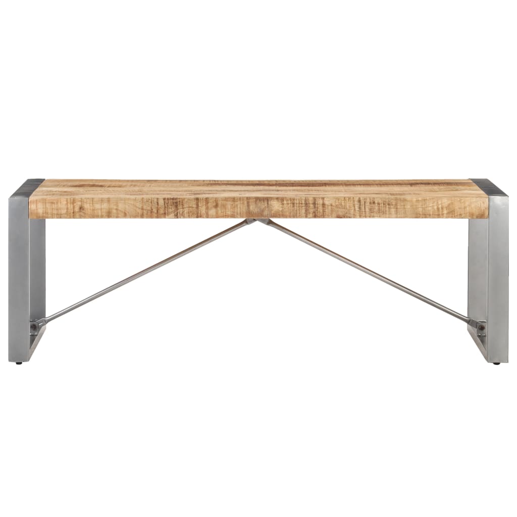 vidaXL Coffee Table 47.2&quot;x23.6&quot;x15.7&quot; Rough Mango Wood-0