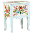 vidaXL Hand Painted Bedside Cabinet 15.7"x11.8"x19.7" Solid Mango Wood-0