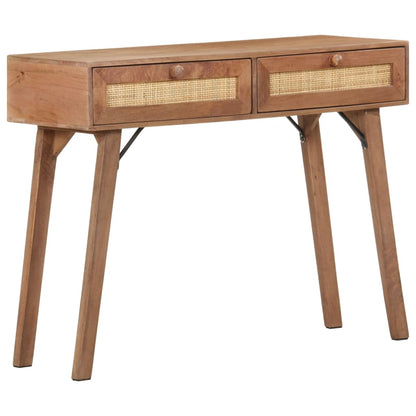 vidaXL Console Table 39.4&quot;x13.8&quot;x29.9&quot; Solid Mango Wood-0
