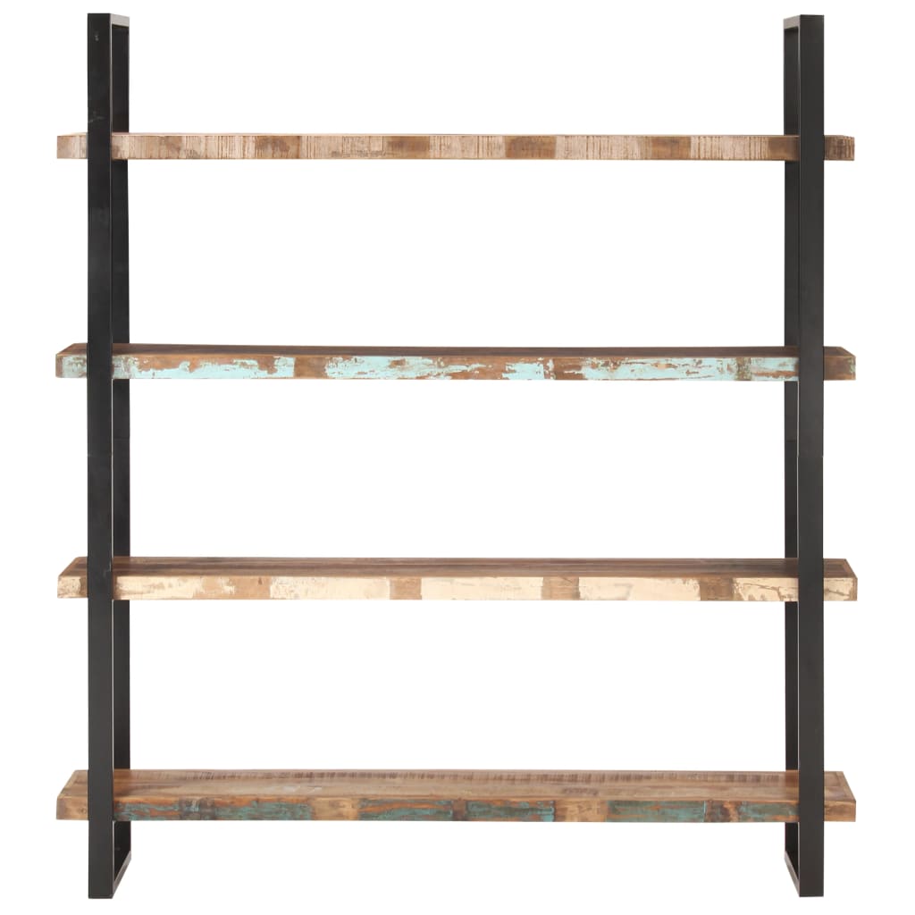 vidaXL 4-Tier Bookcase 63&quot;x15.7&quot;x70.9&quot; Solid Reclaimed Wood-0