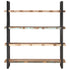 vidaXL 4-Tier Bookcase 63"x15.7"x70.9" Solid Reclaimed Wood-0