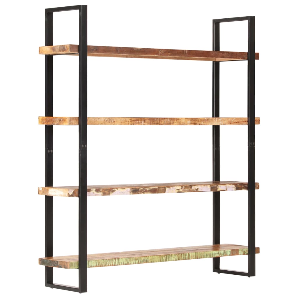 vidaXL 4-Tier Bookcase 63&quot;x15.7&quot;x70.9&quot; Solid Reclaimed Wood-6