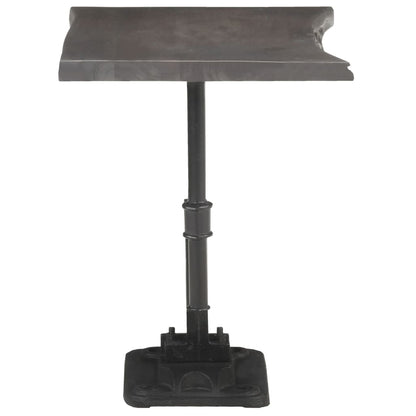 vidaXL Side Table End Sofa Table Coffee Table Solid Acacia Wood and Cast Iron-4