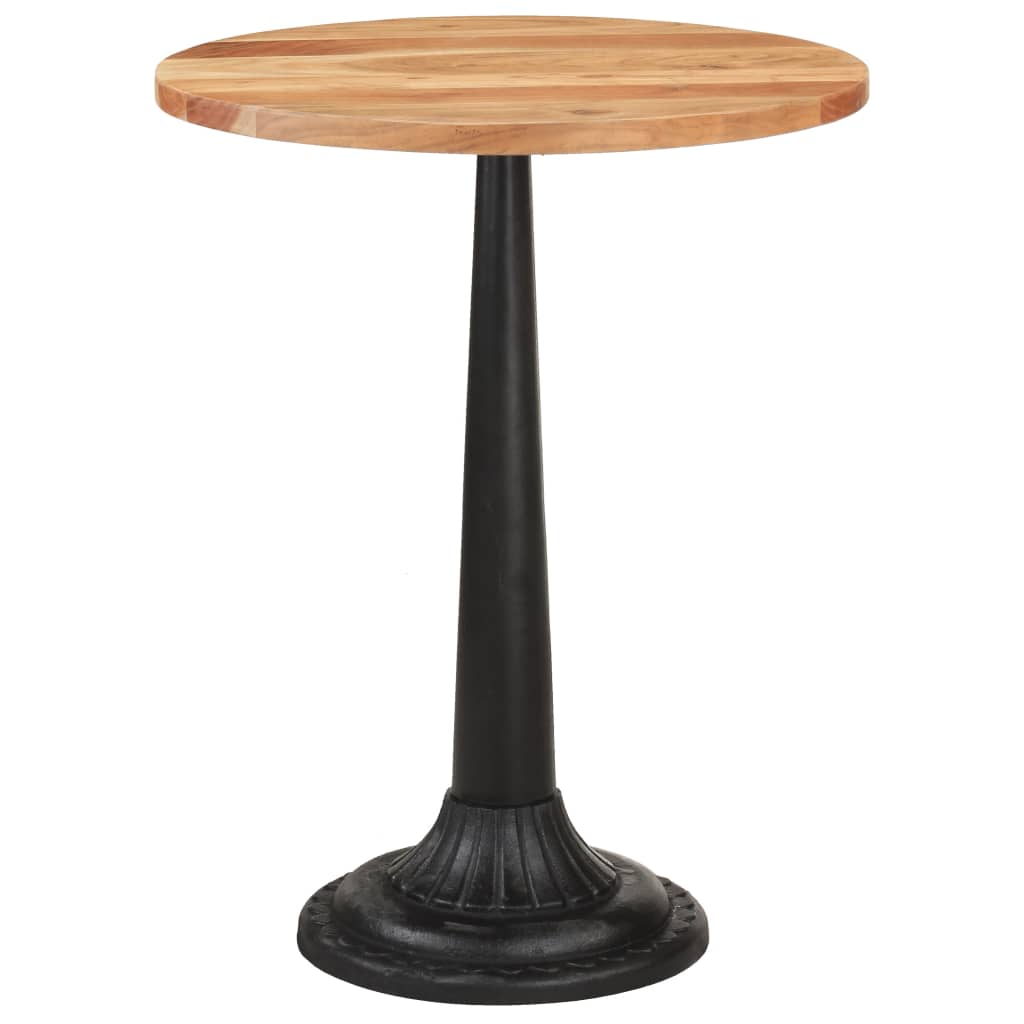 vidaXL Bistro Table Ø23.6&quot;x29.9&quot; Solid Acacia Wood-0