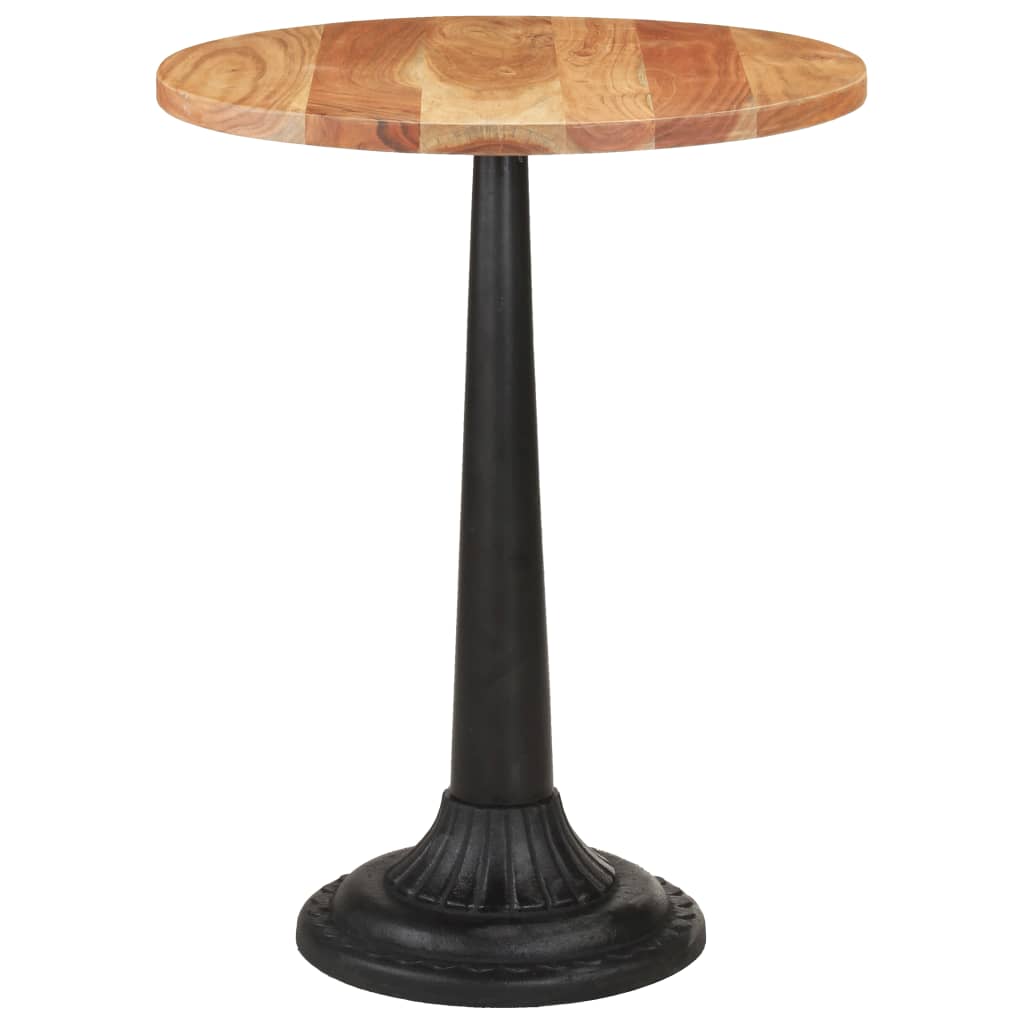 vidaXL Bistro Table Ø23.6&quot;x29.9&quot; Solid Acacia Wood-1