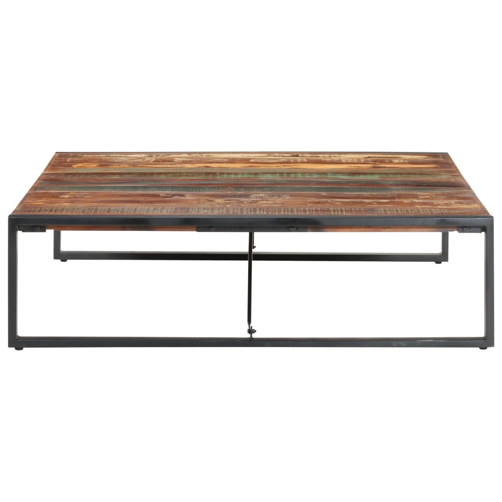 vidaXL Coffee Table 55.1&quot;x55.1&quot;x15.7&quot; Solid Reclaimed Wood-1