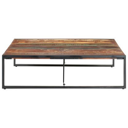 vidaXL Coffee Table 55.1&quot;x55.1&quot;x15.7&quot; Solid Reclaimed Wood-1