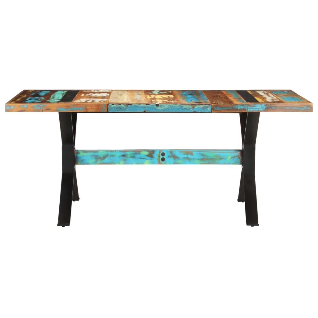 vidaXL Dining Table 70.9&quot;x35.4&quot;x29.9&quot; Solid Reclaimed Wood-0