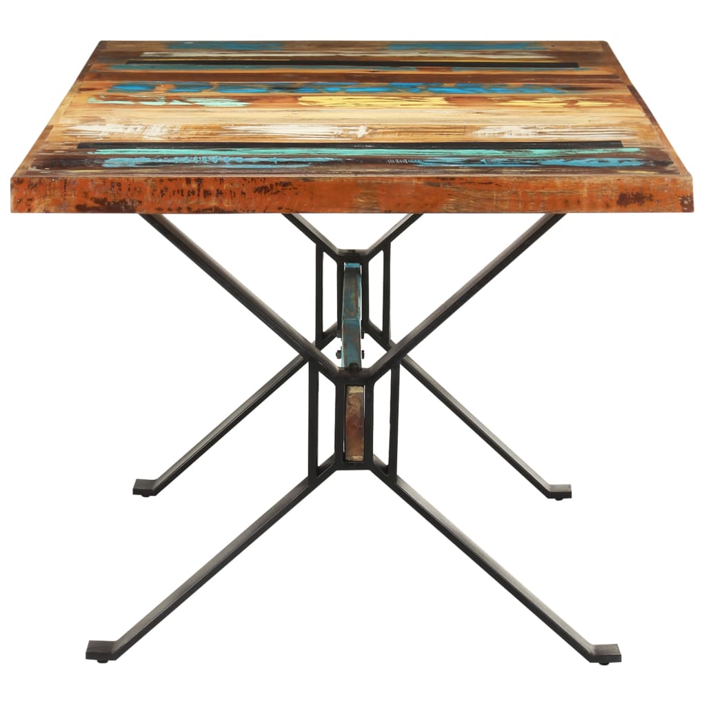 vidaXL Dining Table 70.9&quot;x35.4&quot;x29.9&quot; Solid Reclaimed Wood-1